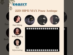22D HIFU MAX Лицо Противовозрастная Удаление морщин Утяжеление кожи Красочная машина